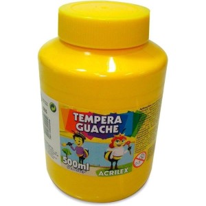 TINTA GUACHE 500ML AMARELO OURO 505 ACRILEX