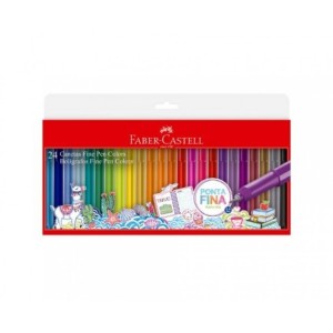 CANETA FINE PEN 24 CORES FABER-CASTELL