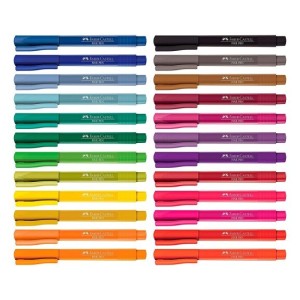 CANETA FINE PEN 24 CORES FABER-CASTELL