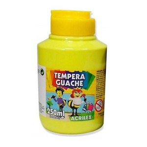 TINTA GUACHE 250ML AMARELO LIMÃO 504 ACRILEX