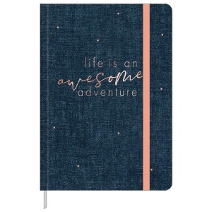 CADERNO S/ PAUTA COST CD M CAMBRIDGE DENIM 80 FLS TILIBRA