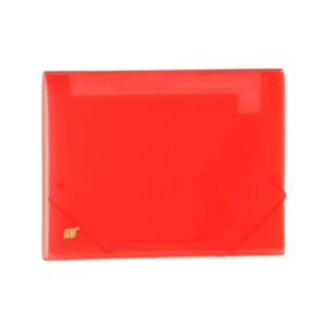 PASTA SANFONADA A4 C/ 12 DIVISÕES TRANSPARENTE VERMELHO YES