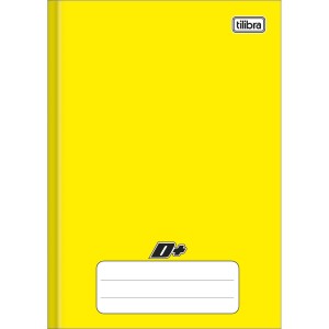 CADERNO BROCHURA CAPA DURA 1/4 AMARELO 48 FLS  D+  TILIBRA