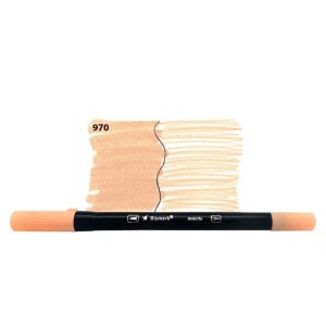 CANETA BRUSH DUALTIP COM PONTA PINCEL E EXTRA FIN 970 YES