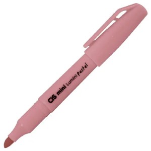 CANETA MARCA TEXTO MINI LUMINI PASTEL ROSA CIS