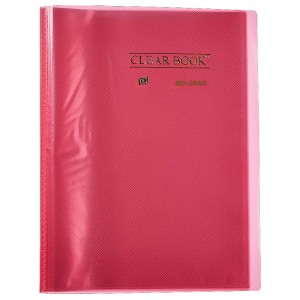 PASTA CATÁLOGO 20FLS A4 CLEARBOOK VERMELHO YES