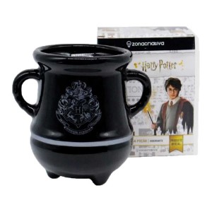 CANECA PORCELANA 3D POÇÃO HOGWARTS 350ML PRATA ZONA CRIATIVA