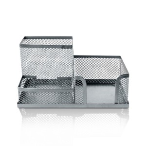 ORGANIZADOR DE MESA ARAMADO PRATA