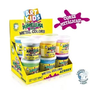 KIMELEKA METALICA SLIME CORES SORTIDO 180G ACRILEX