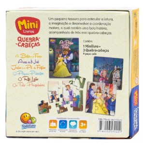 MINI QUEBRA CABEÇA A BELA E A FERA TODOLIVRO