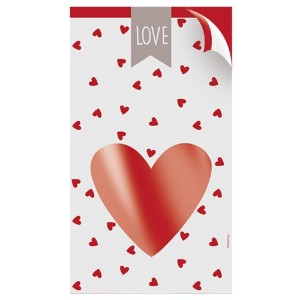 SACO DE PRESENTE LOVE 11X19,5CM C/50UNID. CROMUS