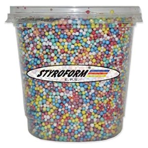 PEROLA DE ISOPOR POTE P300 MIX COLOR 750ML STYROFORM