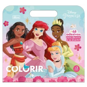 ÁLBUM PARA COLORIR MALETA PRINCESAS 8 FLS TILIBRA