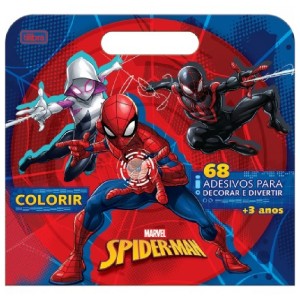FOLHAS PARA COLORIR MALETA SPIDER MAN 8 FOLHAS TILIBRA