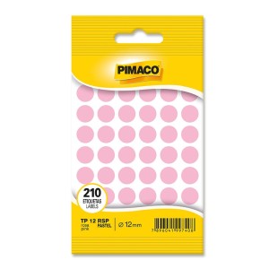 ETIQUETA TP-12 210UN ROSA PASTEL PIMACO