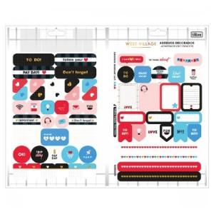 ADESIVO DECORADO DUPLO MET WEST VILLAGE GRAFONS