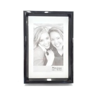 PORTA RETRATO PRETO 10X15CM PLÁSTICO