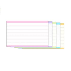 FICHA PAUTADA COM TARJAS 5X8 50FLS TILIBRA