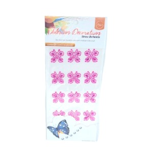 ADESIVO DECORATIVO STRASS BORBOLETA