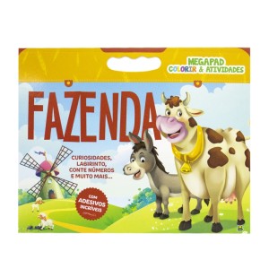MEGAPAD COLORIR&ATIVIDADES FAZENDA TODOLIVRO