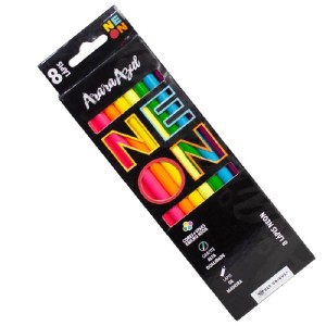 LÁPIS DE COR NEON 8 CORES