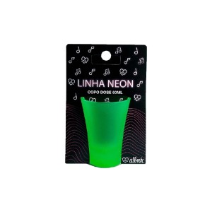 COPO NEON VERDE VIDRO 60ML