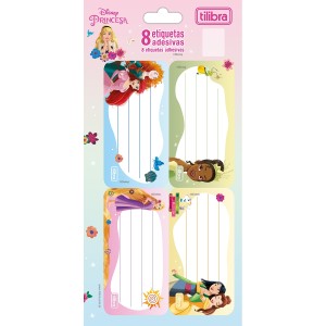 ETIQUETA ESCOLAR ADESIVA PRINCESAS TILIBRA