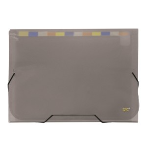 PASTA SANFONADA A4 COM 12 DIVISÕES FUMÊ LINE DAC