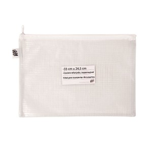 PASTA COM ZIPER M BRANCO 33X24,5CM YES