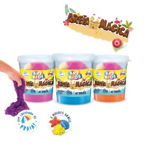 AREIA MAGICA 550G CORES SORTIDAS ACRILEX