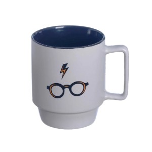CANECA CERÂMICA HARRY POTTER CINZA 400ML ZONA CRIATIVA