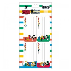 ETIQUETA ESCOLAR ADESIVA MICKEY MOUSE TILIBRA