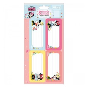 ETIQUETA ESCOLAR ADESIVA MINNIE MOUSE TILIBRA