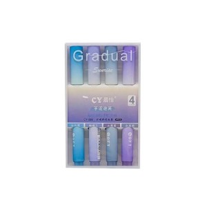 MARCA TEXTO GRADUAL TONS DE AZUL COM 4 PEÇAS