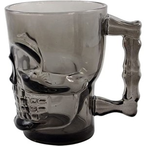 CANECA 500ML CAVEIRA SKULL MUG PRETA ZONA CRIATIVA