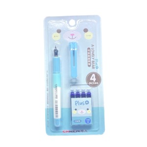 CANETA TINTEIRO C/4 REFIL LOVELY BEAR