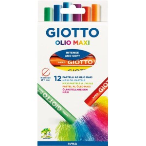 GIZ PASTEL OLEOSO 12 CORES OLIO MAXI GIOTTO