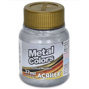 TINTA METAL COLORS PRATA ACRILEX