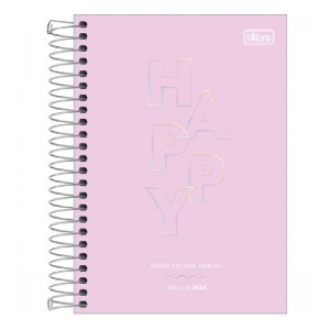 AGENDA ESPIRAL DIARIA HAPPY M6 TILIBRA