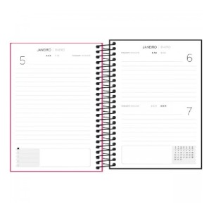 AGENDA ESPIRAL DIARIA NEON M6 TILIBRA