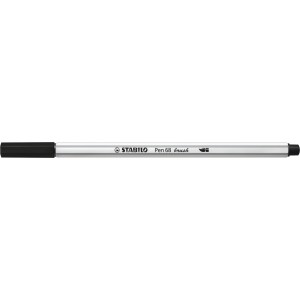 CANETA BRUSH PEN 68 PRETO 568/46 STABILO