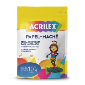 MASSA SEMIPRONTA DE PAPEL-MACHÊ 100G ACRILEX
