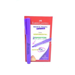 CANETA MARCA TEXTO GRIFPEN  ROXO  12 UNIDS FABER-CASTELL