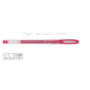 CANETA SIGNO NOBLE METAL VERMELHO  UNIBALL MITSUBISHI