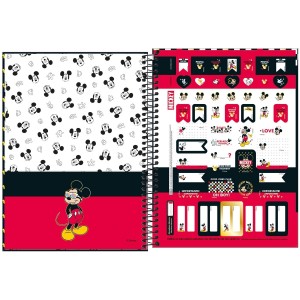CADERNO ESPIRAL CD UNIVERSITÁRIO 1M MICKEY 80 FLS TILIBRA