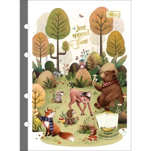 REFIL TILIFLEX PARA FICHÁRIO COLEGIAL LOVELAND 80FLS TILIBRA