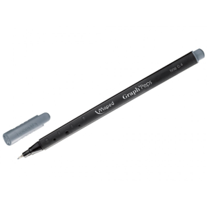 CANETA GRAPH PEPS FINELINER 0.4 CINZA MAPED