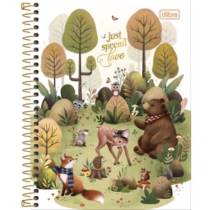 CADERNO ESPIRAL CD COLEGIAL LOVELAND 1M 80 FLS TILIBRA