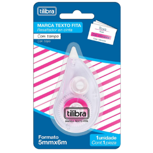 Marca Texto em Fita Rosa 5mmX6m TILIBRA