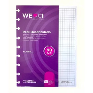 REFIL QUADRICULADO 90G GRANDE CADERNO INTELIGENTE